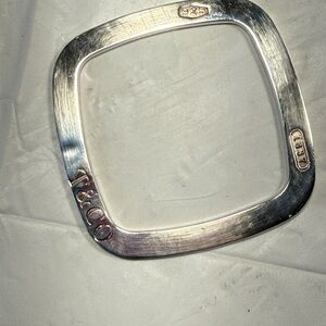 Tiffany & Co. Silver Square Bangle Bracelet